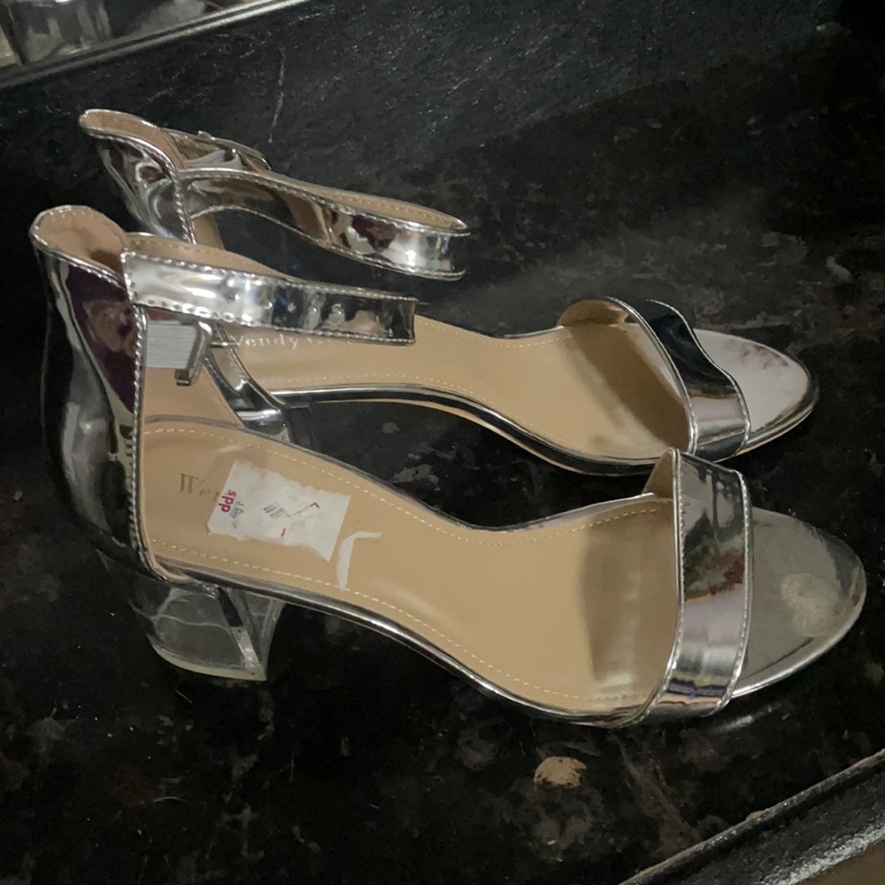 Size 8 clear heels